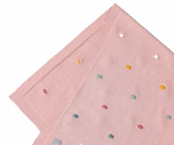 Lassig Manta Bebé Lunares Rosa^Niños Mantas