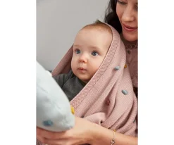 Lassig Manta Bebé Lunares Rosa^Niños Mantas