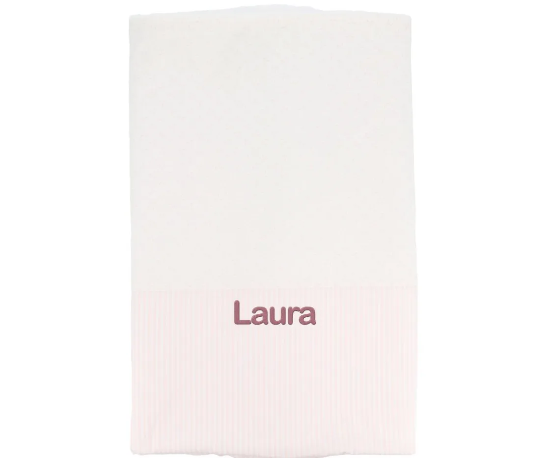 Cristina de Jos'h Manta Coralina Dorset Rosa Personalizable^Niños Mantas