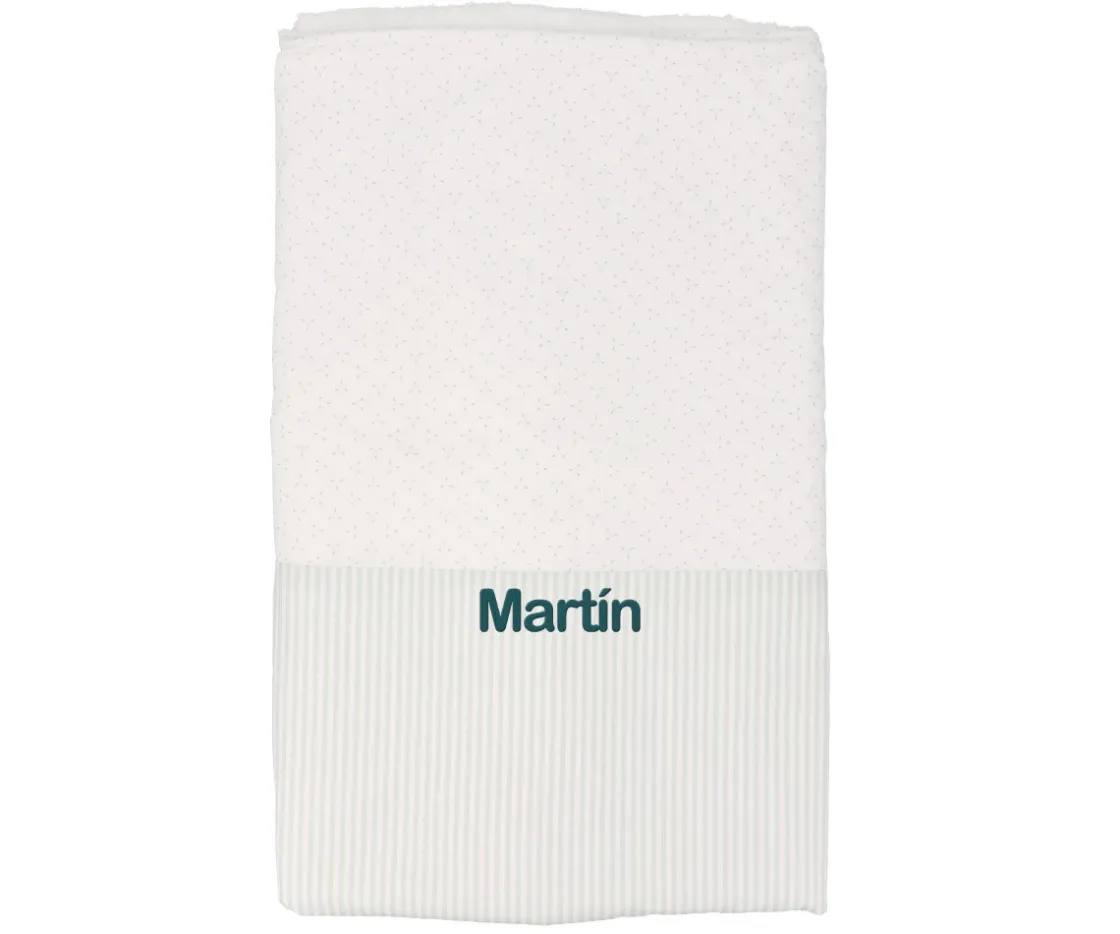 Cristina de Jos'h Manta Coralina Dorset Verde Personalizable^Niños Mantas