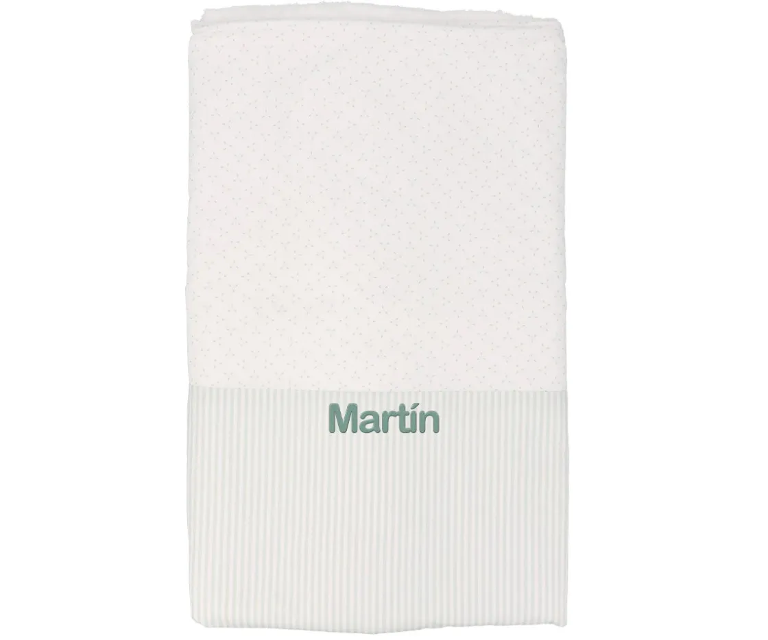 Cristina de Jos'h Manta Coralina Dorset Verde Personalizable^Niños Mantas