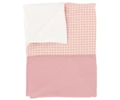 Cristina de Jos'h Manta Coralina Vichy Rosa Personalizable^Niños Mantas