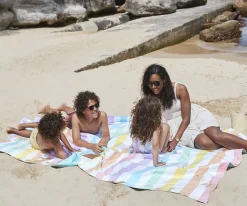 Dock & Bay Manta de Playa y Picnic Rainbow Pastel