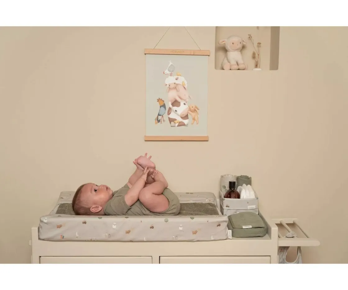 Niños Little Dutch Manta de Punto Pure Olive Personalizable