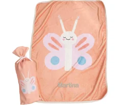 Niños Moñaditas Manta Super Suave Mariposa Personalizable