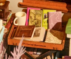 Niños Rolife Maqueta en Miniatura Corner Bookstore