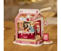 Niños Rolife Maqueta en Miniatura Strawberry Milk Box