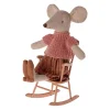 Niños Maileg Mecedora Ratón Dark Powder