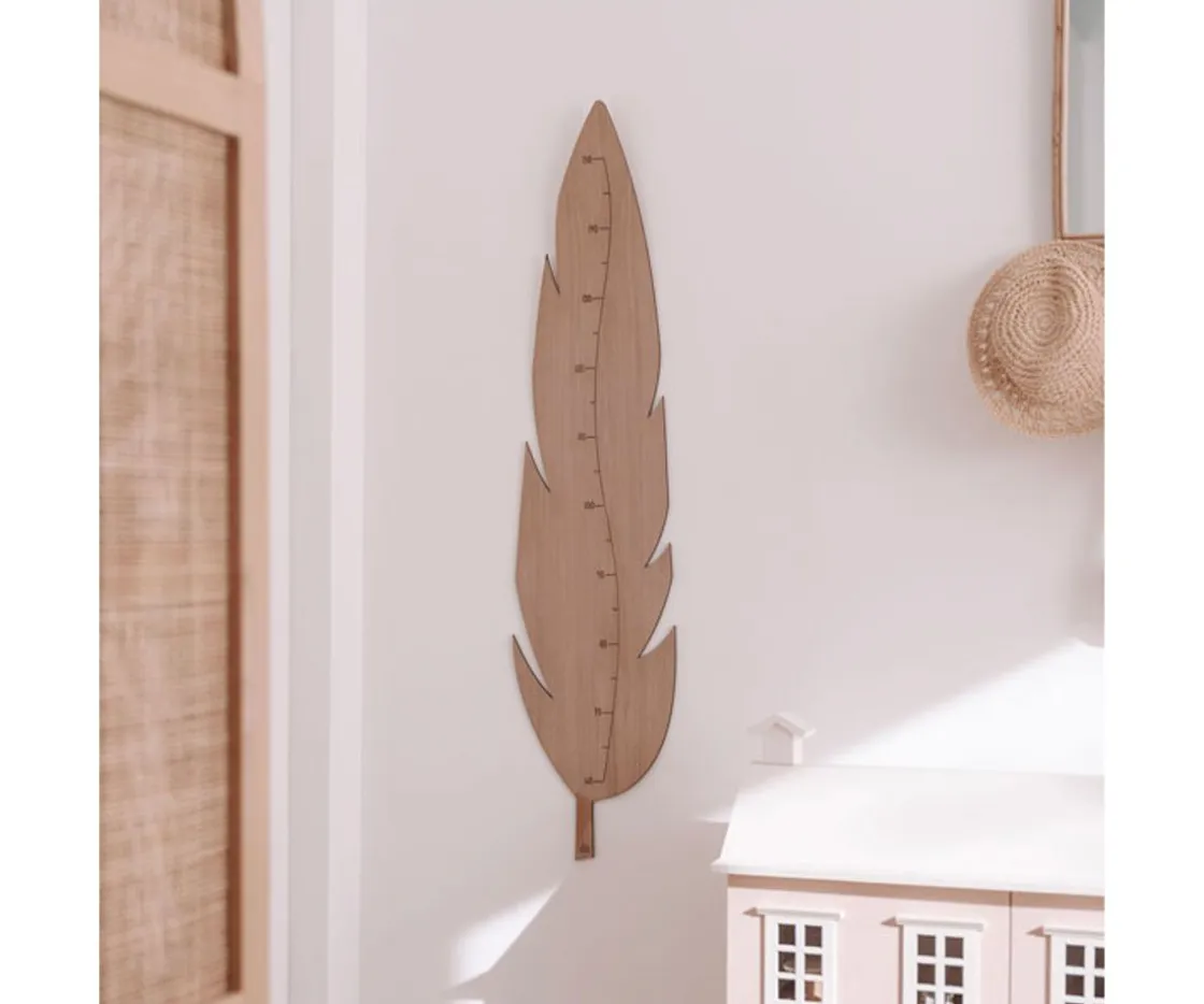 Walamami Medidor de Altura Pluma Nature^ Decoración Pared Infantil