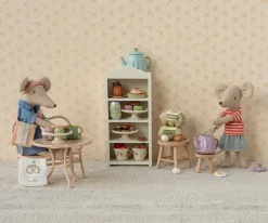 Maileg Mesa de Café y Silla Pale Pink^Niños Casa De Muñecas De Madera