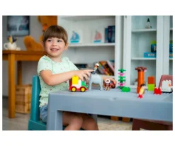 Niños Teggi Mesa Multifunción Gris/Old Rose/Turquesa