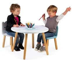 Janod Mesa y 2 Sillas Hielo Marino^ Mobiliario Infantil