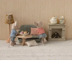 Maileg Mesita de Café Oval Ratón Natural^Niños Casa De Muñecas De Madera