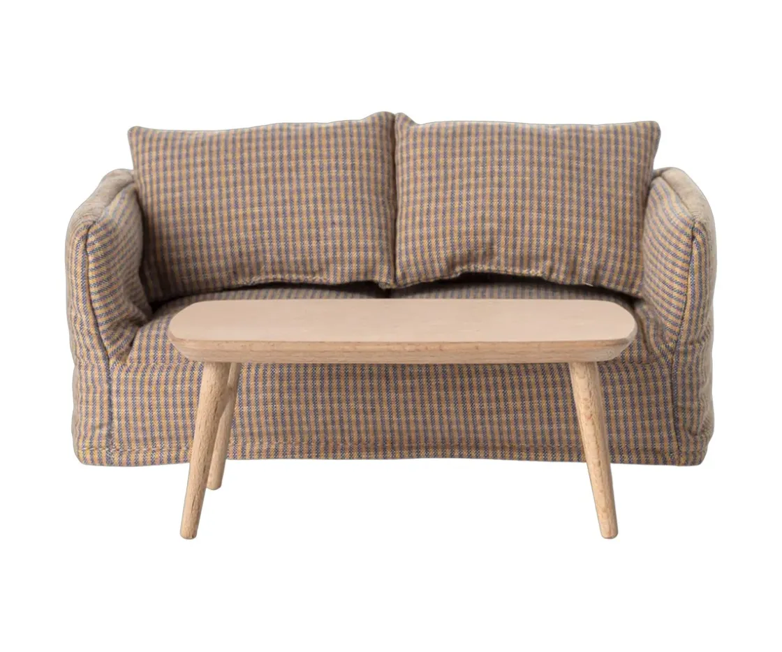 Maileg Mesita de Café Ratón Natural^Niños Casa De Muñecas De Madera