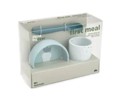 Done by Deer Mi Primera Vajilla de Silicona Azul^ Vajilla Infantil