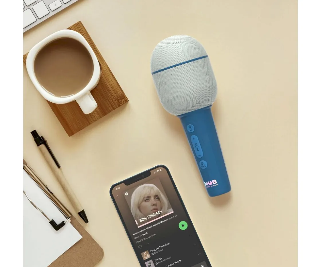 Niños MOB Micrófono Inalámbrico y Karaoke Micro Groovy Navy