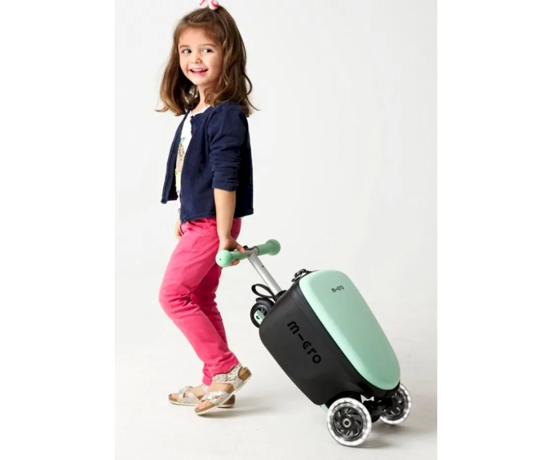 Niños Micro Luggage Junior Menta Led