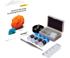 Levenhuk Microscopio LabZZ M101 Gris + Libro Educativo^Niños Juguetes Niños 6 Años