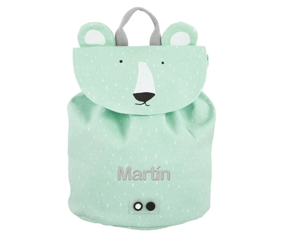 Trixie Mini Mochila Mr. Polar Bear con Llavero Personalizado^ Mochilas Preescolar