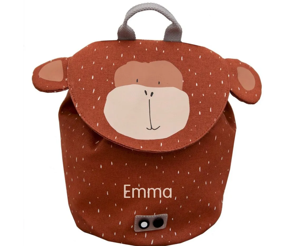 Trixie Mini Mochila Mr. Monkey Personalizable^ Mochilas Preescolar