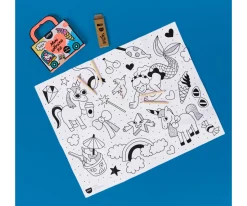 Omy Mini Pocket Unicornio para Colorear^Niños Manualidades Para Niños