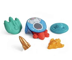 Niños Hape Mochila Antiarena con Moldes de Playa Naves Espaciales