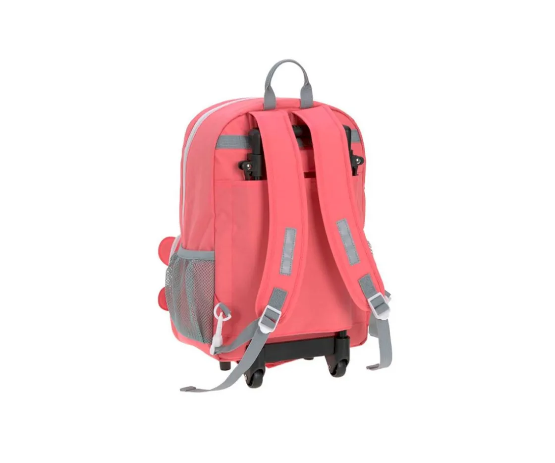 Lassig Mochila con Carrito Dino Rose Personalizable