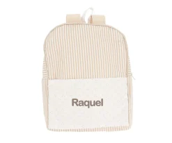 Cristina de Jos'h Mochila Dorset Beige Personalizable^ Mochilas Guardería