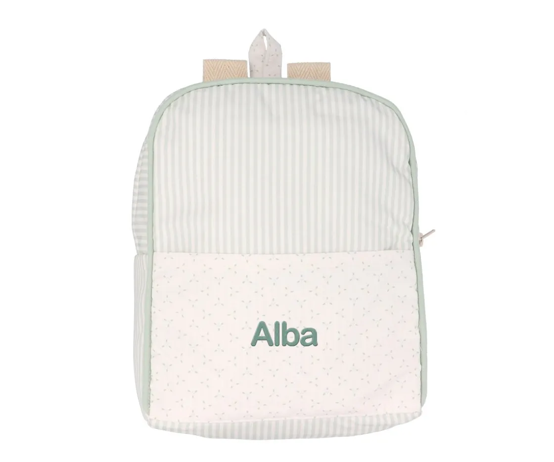 Cristina de Jos'h Mochila Dorset Verde Personalizable^ Mochilas Guardería