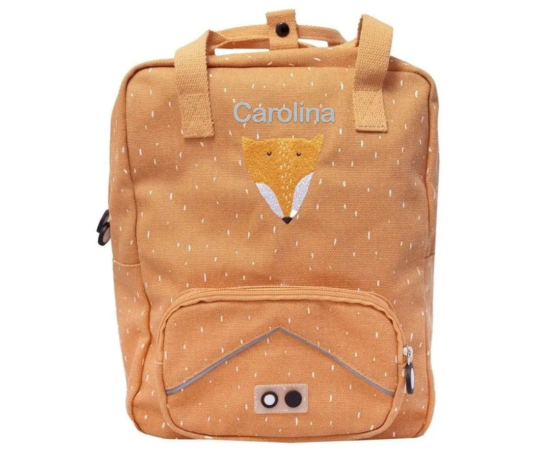 Trixie Mochila Escolar Grande Mr. Fox con Llavero Personalizado^ Mochilas Escolares