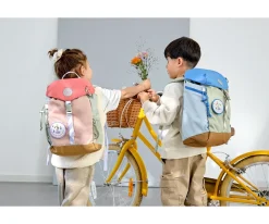 Lassig Mochila Grande Outdoor Sunny Explorer Green / Blue^ Mochilas Escolares