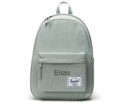 Herschel Mochila Classic Iceberg Green Crosshatch Personalizable
