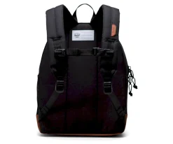 Herschel Mochila Heritage Youth Black Saddle Brown Personalizable
