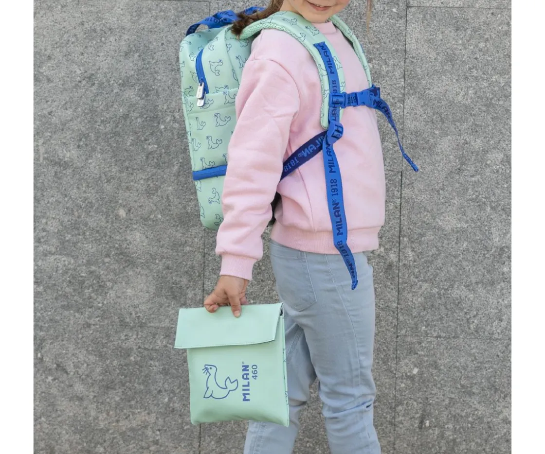 Milan Mochila Infantil con Compartimento Térmico Verde Colección 460 Since 1918^ Mochilas Preescolar