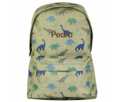 A Little Lovely Company Mochila Infantil Mini Dinosaurios Personalizable + Llavero T-Rex Regalo