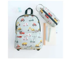 A Little Lovely Company Mochila Infantil Mini Vehicles Personalizable