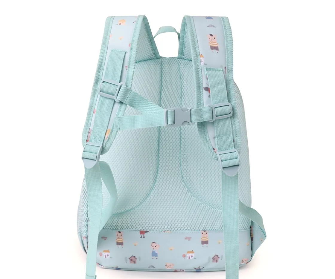 Tutete Mochila Mediana The Three Little Pigs + Llavero Personalizable^ Colecciones Vuelta Al Cole