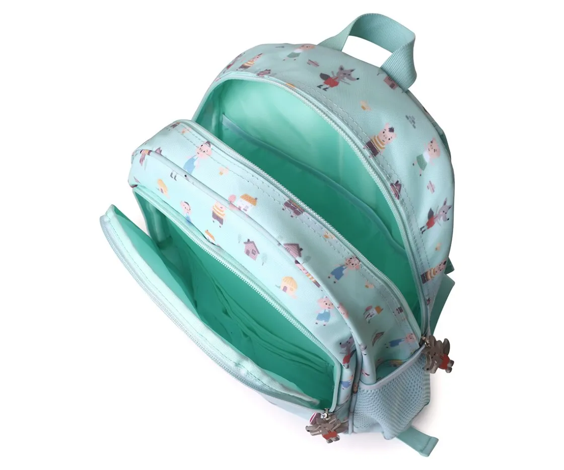 Tutete Mochila Mediana The Three Little Pigs + Llavero Personalizable^ Colecciones Vuelta Al Cole