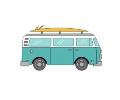 Tutete Mochila Mini Fashion Marino Personalizada Furgoneta