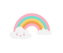 Tutete Mochila Mini Fashion Rosa Personalizada Arcoíris