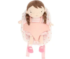 Monnëka Mochila para Muñecas Strawberries Blanca^Niños Juguetes Para Niños De 18 Meses