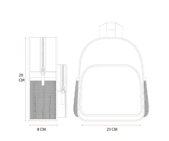 Kidzroom Mochila Pequeña Hello Kitty Follow the Rainbow^ Mochilas Preescolar