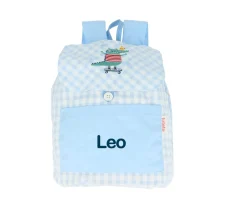 Tutete Textil Mochila Pequeña Vichy Croc Personalizable