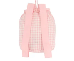 Tutete Textil Mochila Pequeña Vichy Little Red Personalizable