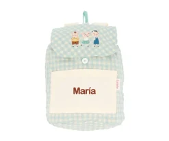 Tutete Textil Mochila Pequeña Vichy The Three Little Pigs Personalizable