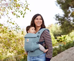 Ergobaby Mochila Portabebé ® Adapt SoftFlex Mesh Azul Pizarra^Niños Mochilas Portabebé