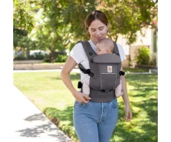 Ergobaby Mochila Portabebé ® Adapt SoftFlex Mesh Gris Grafito^Niños Mochilas Portabebé