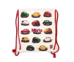 puckator Mochila Saco Coche Fiat 500 Personalizable^ Mochilas Saco Infantiles