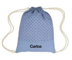 Cristina de Jos'h Mochila Saco Mini Star Blue Personalizable^ Mochilas Saco Infantiles