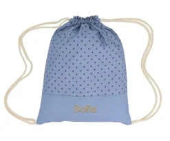 Cristina de Jos'h Mochila Saco Mini Star Blue Personalizable^ Mochilas Saco Infantiles